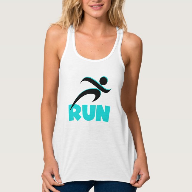 SPRINGA Aqua Linne Med Racerback (Framsida)