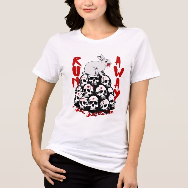 Springa Away-stil, underbart medeltida fantasydesi T Shirt (Framsida)