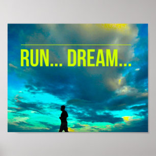 Springa Dream - Motiverande körning Poster