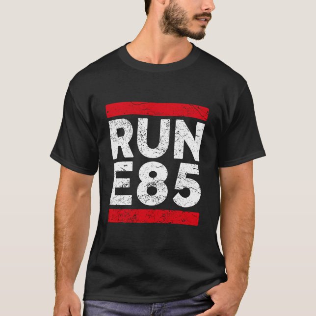 Springa E85 Street Car Tävla  Street Racer T Shirt (Framsida)
