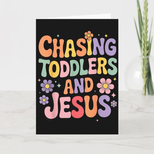Springa Efter Småbarn Och Jesus  Kort (Framsida)