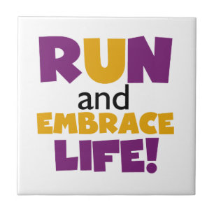 Springa Embrace Life Lila Gult Kakelplatta