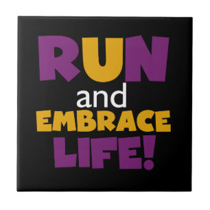 Springa Embrace Life Lila Gult Kakelplatta
