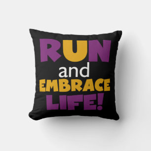 Springa Embrace Life Lila Gult Kudde