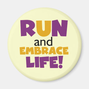 Springa Embrace Life Lila Gult Magnet