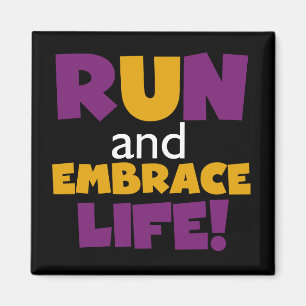 Springa Embrace Life Lila Gult Magnet