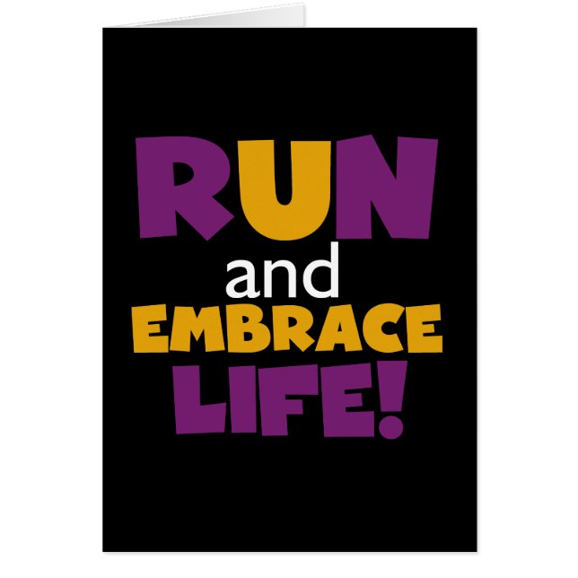 Springa Embrace Life Lila Gult OBS Kort (Framsidan)