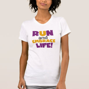 Springa Embrace Life Lila Gult T-shirt
