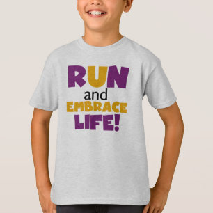 Springa Embrace Life Lila Gult Tee