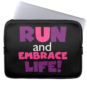 Springa Embrace Life Lila Rosa Laptop Sleeve