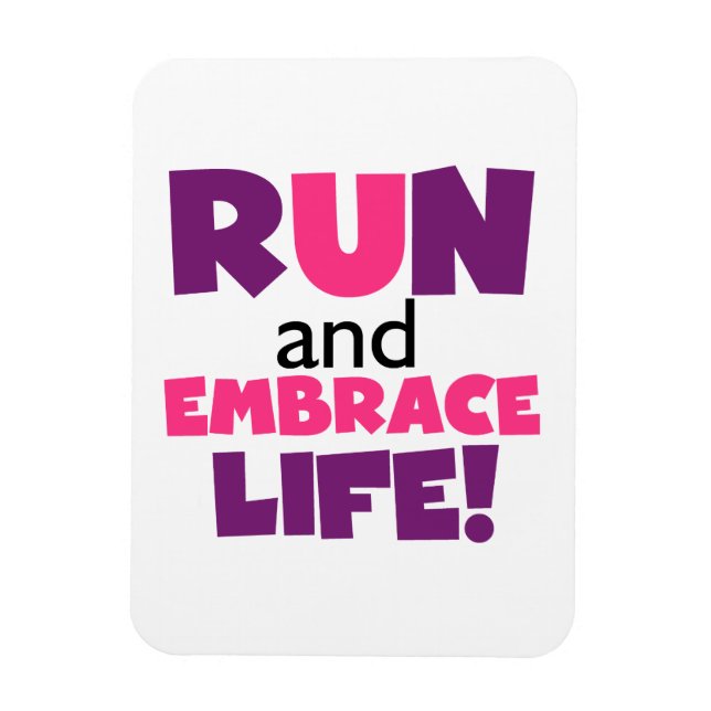 Springa Embrace Life Lila Rosa Magnet (Vertikal)