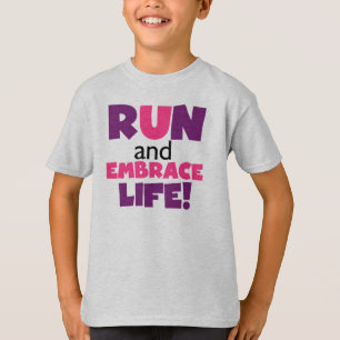 Springa Embrace Life Lila Rosa T Shirt