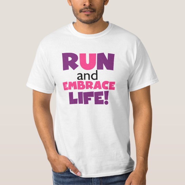 Springa Embrace Life Lila Rosa T-shirt (Framsida)