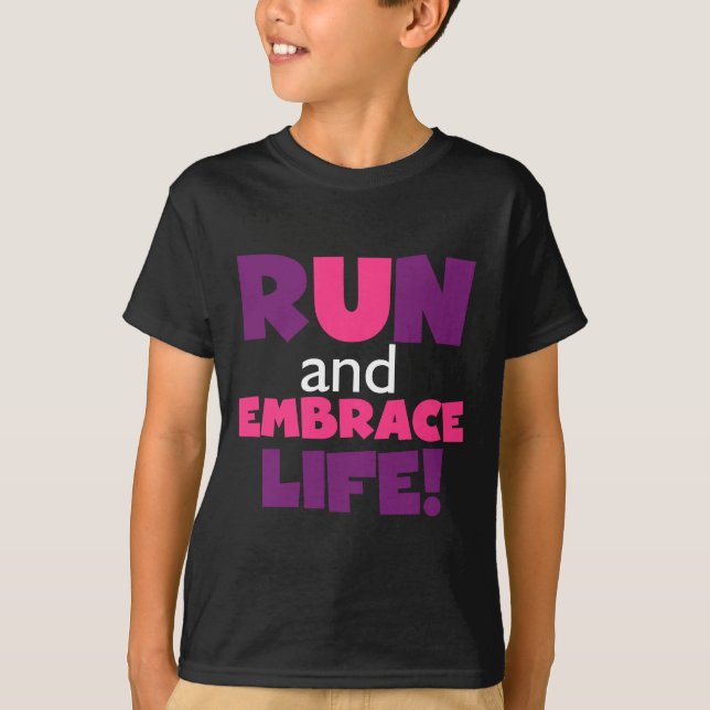 Springa Embrace Life Lila Rosa Tee (Framsida)