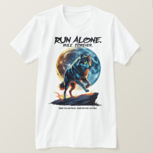 Springa Ensam. Regel för - Utformning av förklaran T Shirt