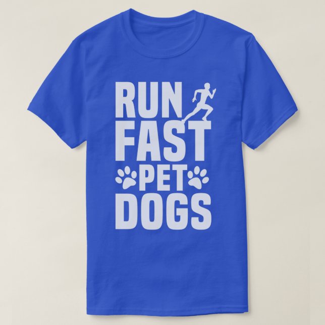 Springa Fast Pet Hundar T Shirt (Design framsida)