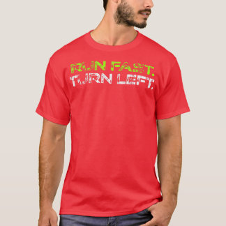 Springa Fast Turn Lämnat Motivation Springer Gift T Shirt
