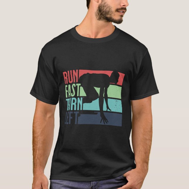 Springa Fast Turn Lämnat Sprint Dash-Springer 100  T Shirt (Framsida)