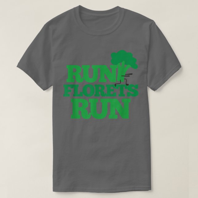 Springa Florets Springa Funny Vegetarians Broccoli T Shirt (Design framsida)