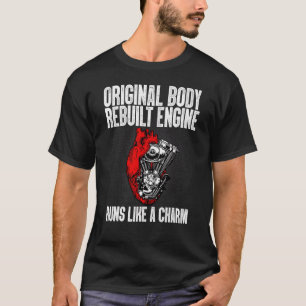 Springa för återbyggd originaldel som ett diagram t shirt