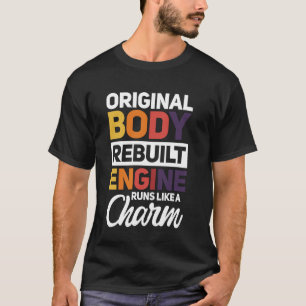 Springa för ombyggd motor från originalhöljet som t shirt