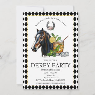 Springa för Rosorna Kentucky Derby Festinladning  Inbjudningar