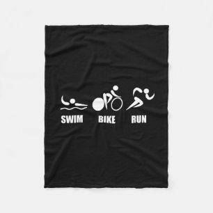 Springa för Triathlonsimmacykel Fleecefilt