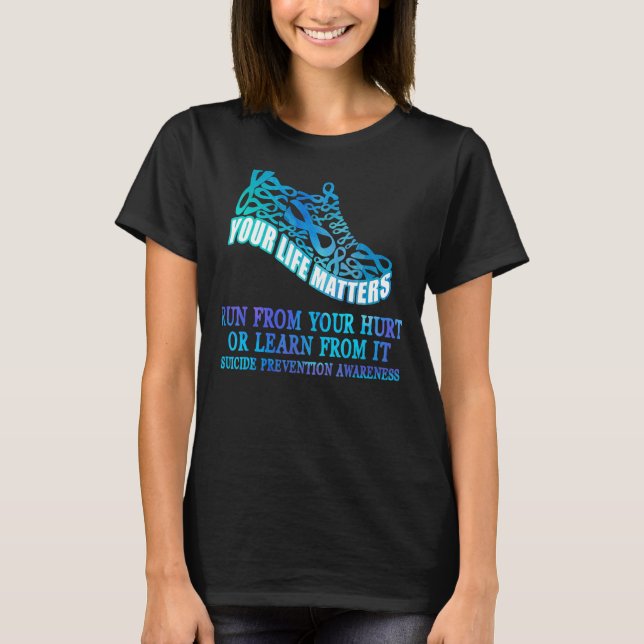 Springa från din Ont eller läs av den klassiska di T Shirt (Framsida)