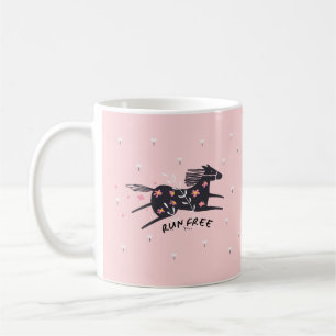 Springa Free Rosa Horse Inspirational Christian Kaffemugg