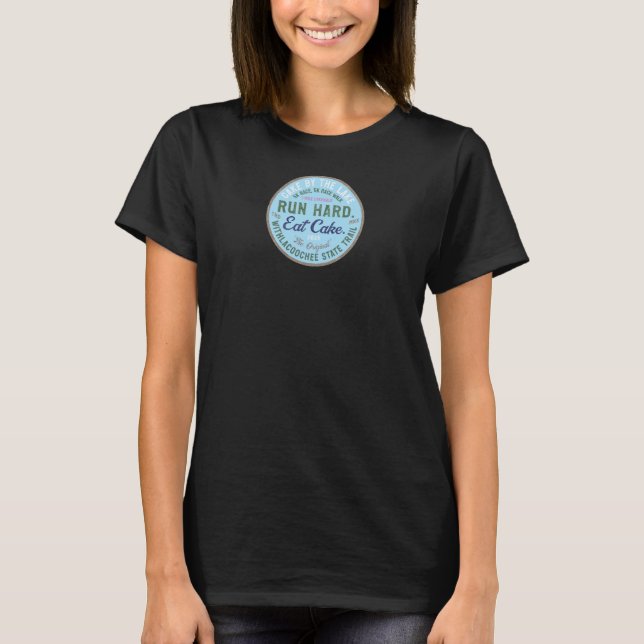 Springa hårt. Ät tårta.-Tårta vid sjön '26 Kvinnor T Shirt (Framsida)