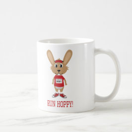 Springa Hoppy! Kanin Springer i Red Kaffemugg