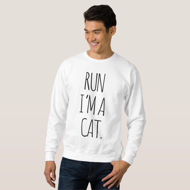 SPRINGA I ÄR EN CAT LÅNG ÄRMAD TRÖJA (Hel framsida)