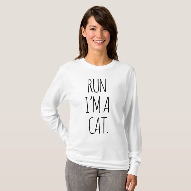 SPRINGA I ÄR EN CAT T SHIRT (Hel framsida)