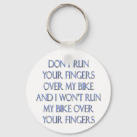 Springa inte Finger över min bike och...