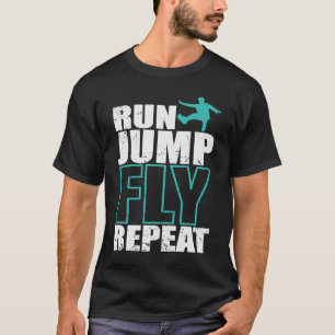 Springa-jump Fly Repeat Parkour Sport Training T Shirt