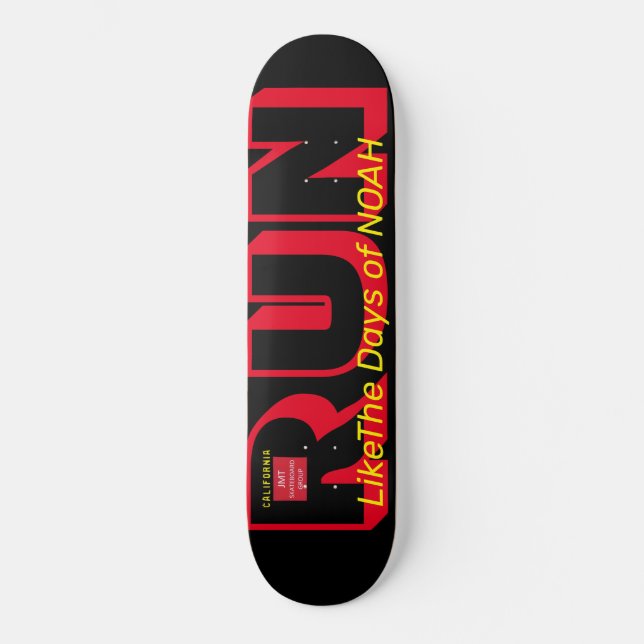 SPRINGA LIKSOM DAGAR I NOAH Skateboard (Framsida)