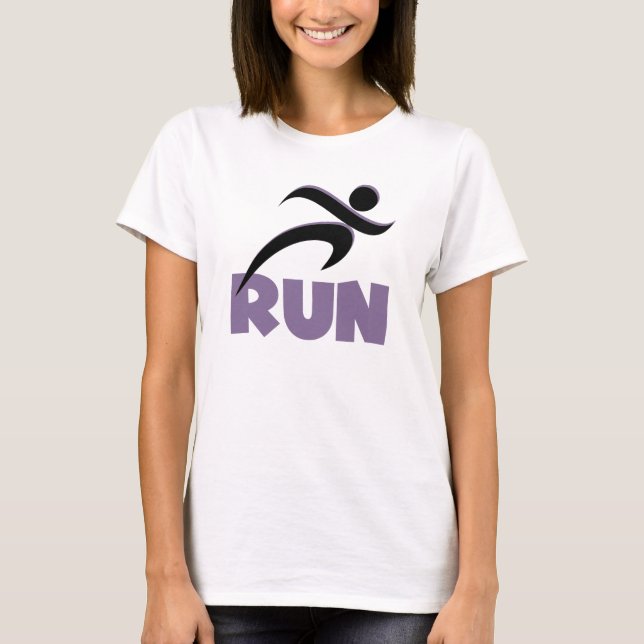 SPRINGA Lila Running Fitness T-shirt (Framsida)