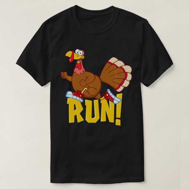 Springa Lusnyj Thanksgiving som går 5 k Tävling Tu T Shirt (Design framsida)