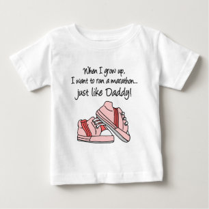 Springa Marathon precis som pappa T Shirt
