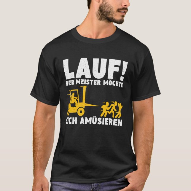 Springa Master vill gärna ha drivrutiner för gaffe T Shirt (Framsida)