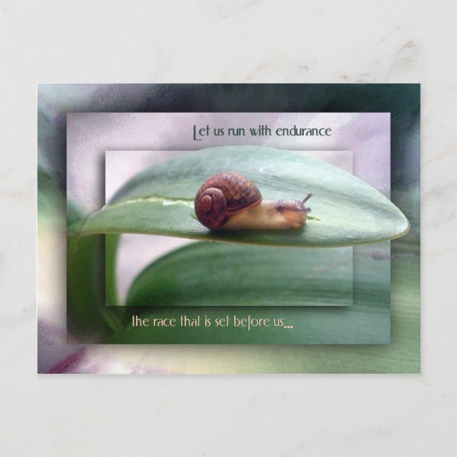 Springa med Endurance Vykort (Framsida)