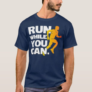 Springa medan jag kan köra joggmaraton t shirt
