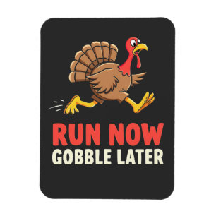 Springa nu Gobble Senare Turkey Springer Marathon Magnet