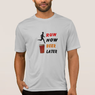 Springa nu, öl senare - Svep-Wicking Running Tee