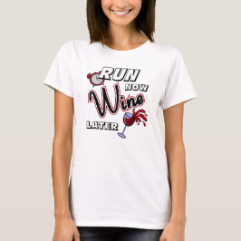 Springa nu Vin senare - all idrott Tee
