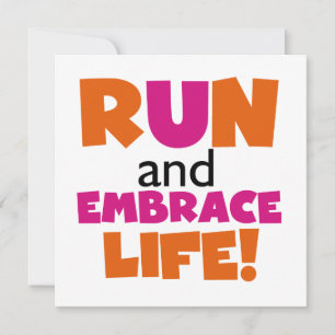 Springa och embrace Life Orange Rosa