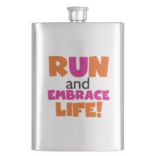 Springa och embrace Life Orange Rosa Fickplunta