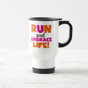 Springa och embrace Life Orange Rosa Resemugg