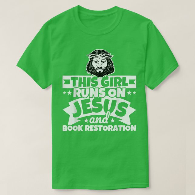 Springa om återställande av Jesus och Bok T Shirt (Design framsida)