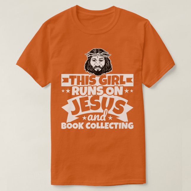 Springa om Jesus och Bok samlas in T Shirt (Design framsida)